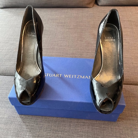 Stuart Weitzman Black Heels - Picture 1 of 2
